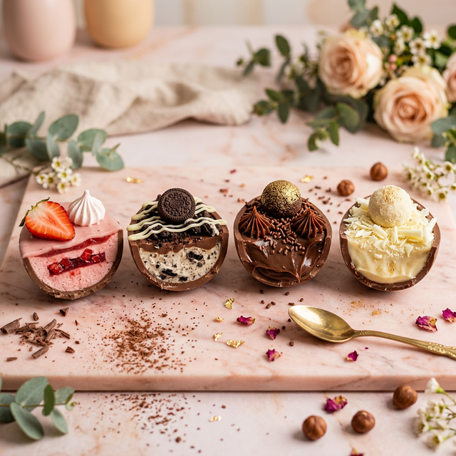 Ovos de Páscoa recheados gourmet